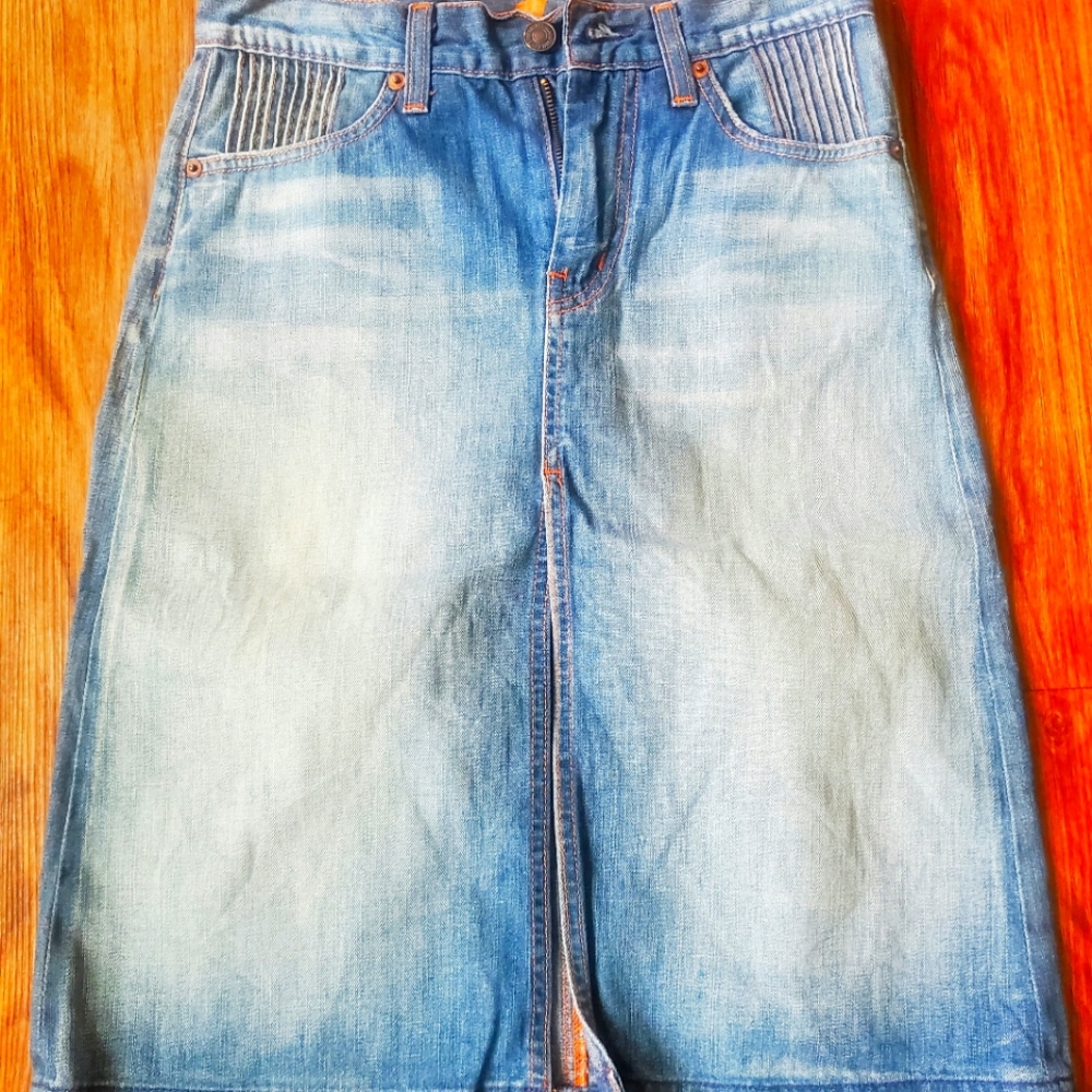 Seven for all mankind denim jean skirt